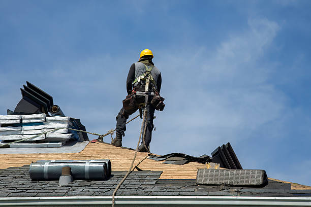 Professional Roof Installation technician working in Pasadena, MD